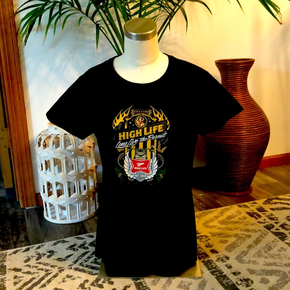 Women’s Harley-Davidson & Miller High Life Collab Tee